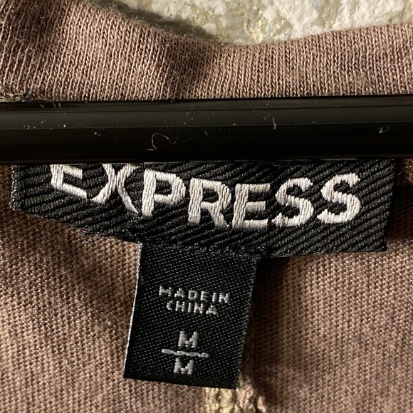 Express size M hombre sequined top cotton w bling! - Picture 2 of 6